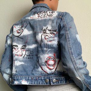 Custom Painted Denim Jacket